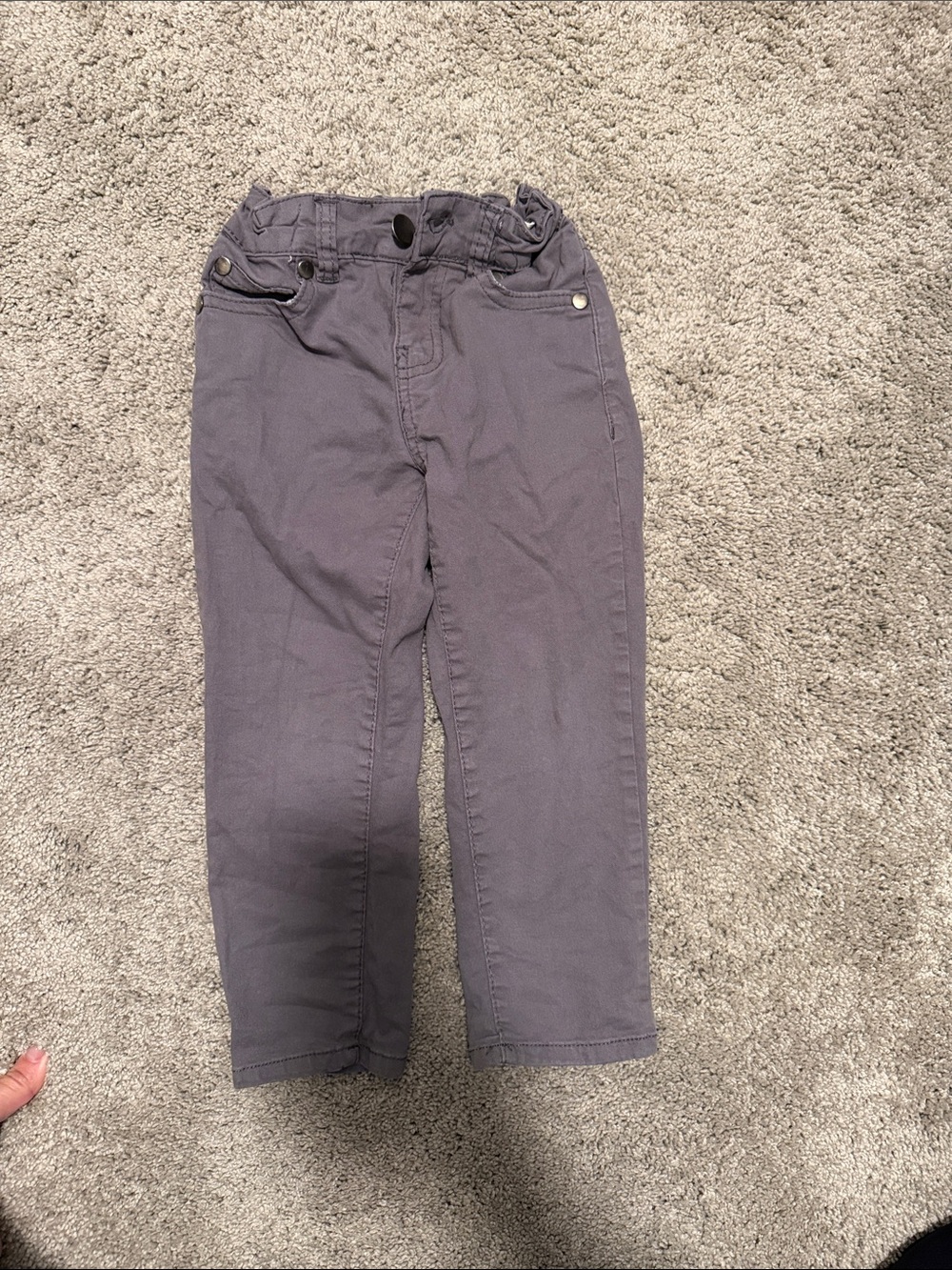Kids skinny straight Charcoal Gray pant
